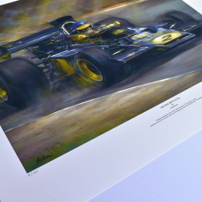 RACING WITH STYLE – Ronnie Peterson Tribute – Limited Edition Print by Paul Dove