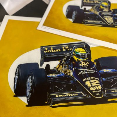 Ayrton Senna 1985 by James Stevens