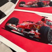 Michael Schumacher Ferrari 2004 by James Stevens