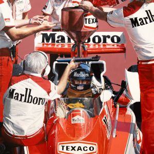 James Hunt 1978 F1 Original Painting by James Stevens