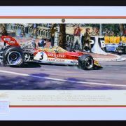 Last Lap Victory – Jochen Rindt – Framed Print by Nicholas Watts
