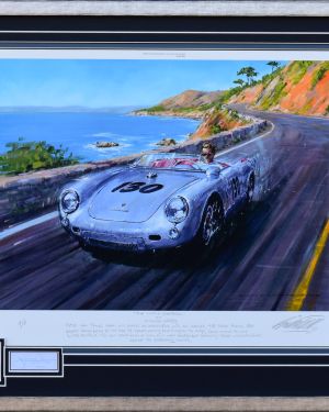 The Little Bastard – James Dean Porsche 550 Spyder – Framed Print by Nicholas Watts