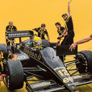 Ayrton Senna 1986 Pit Stop by James Stevens
