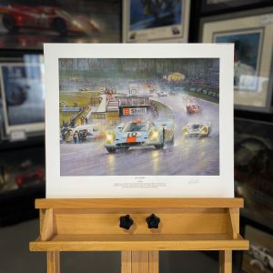 ON A CHARGE – Porsche 917k – 1970 World Sportscar Championship Art Print by Paul Dove