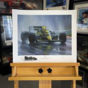 RAIN DANCER – Ayrton Senna Lotus 97T – Art Prints by Paul Dove