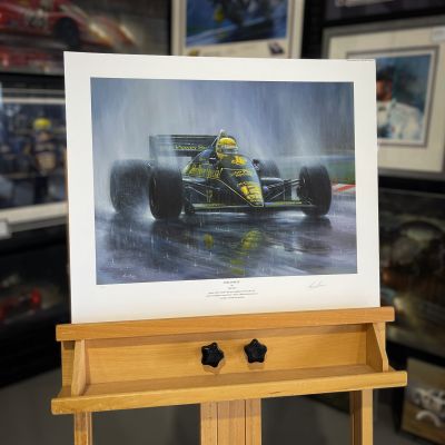 RAIN DANCER – Ayrton Senna Lotus 97T – Art Prints by Paul Dove