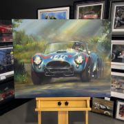 SHELBY COBRA 1964 – Dan Gurney Targa Florio – Original Painting & Art Prints by Paul Dove