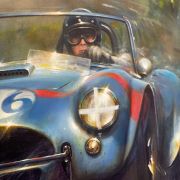 SHELBY COBRA 1964 – Dan Gurney Targa Florio – Original Painting & Art Prints by Paul Dove