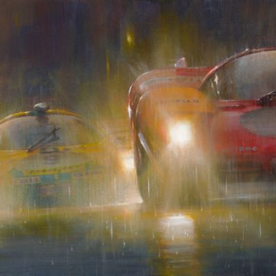 THRILL OF THE CHASE – Ferrari 512S Le Mans Art Prints by Paul Dove