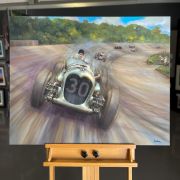 NAPIER RAILTON – Brooklands Vintage Racing – Original Painting by Paul Dove