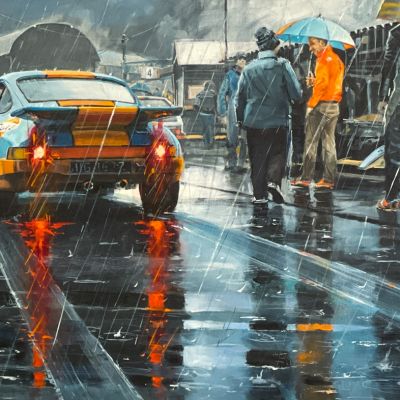 PORSCHE 911 RAINDANCER – Original Painting by Keith Burns