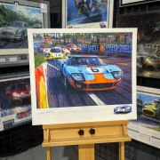 BLUE THUNDER – Le Mans 1969 Gulf-Ford GT40 Limited Art Prints by Nicholas Watts