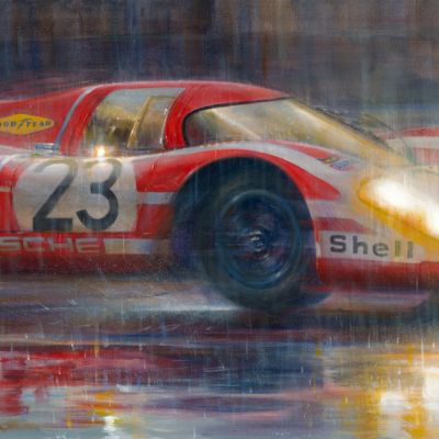 PORSCHE VICTORY – 917K Le Mans 1970 – Original Painting & Art Prints by Paul Dove