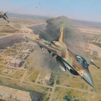 STRIKE FORCE – Israeli Air Force F-16s Art Prints by Robert Taylor