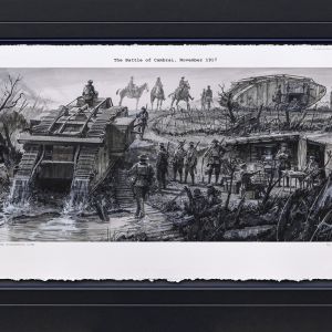 THE BATTLE OF CAMBRAI – WW1 ‘C’ Battalion Tank Corps Art Prints by Keith Burns