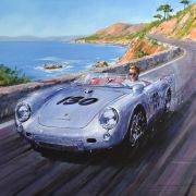 THE LITTLE BASTARD – James Dean Porsche 550 Spyder Limited Art Prints by Nicholas Watts