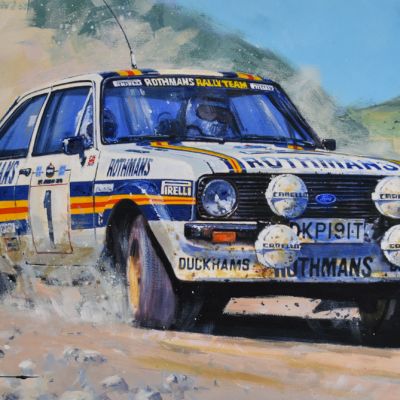 WORLD RALLY CHAMPIONS 1981 – Ari Vatanen Ford Escort RS1800 Limited Art Prints by Nicholas Watts