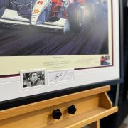 MASTER OF MONACO – Ayrton Senna 1993 Framed Art Print (w/ Senna Sig) by Nicholas Watts